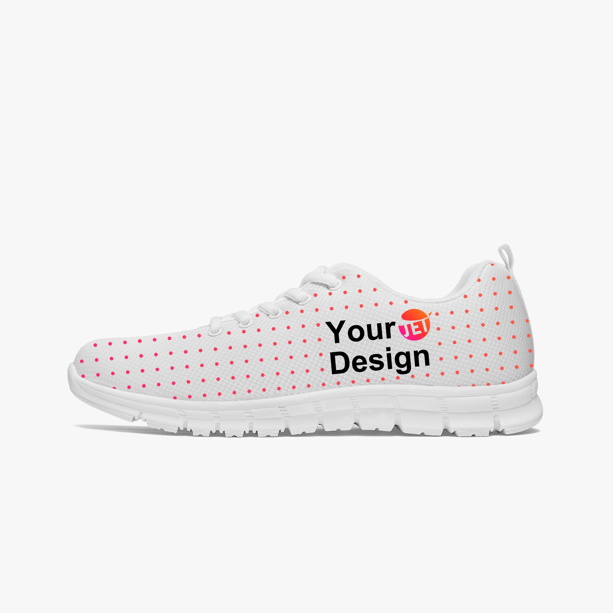 Classic Lightweight Mesh Sneakers - White/Black