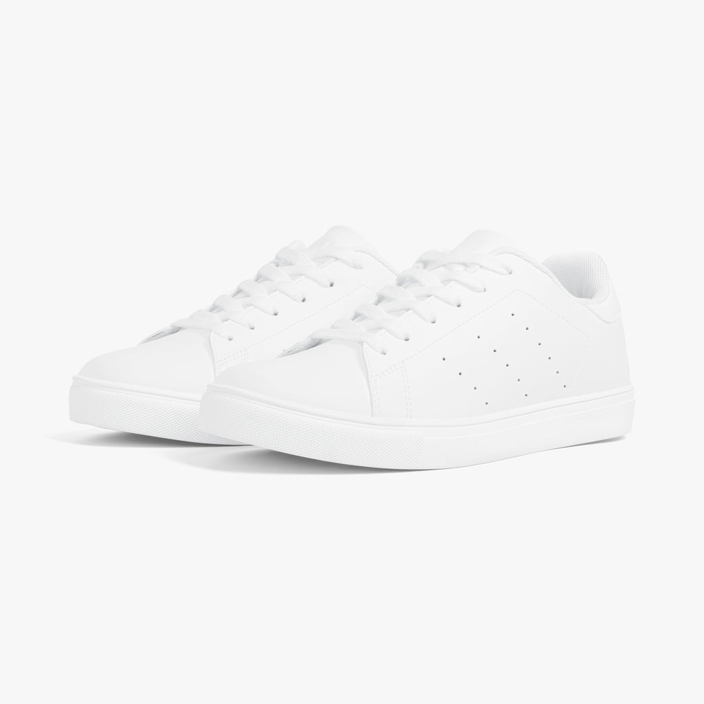 Classic Low-Top Leather Sneakers - White/Black