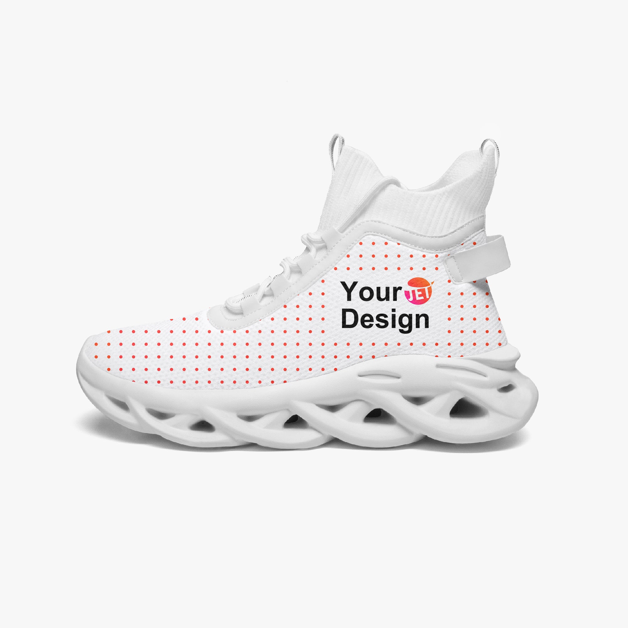 High-top Bounce Mesh Knit Sneakers