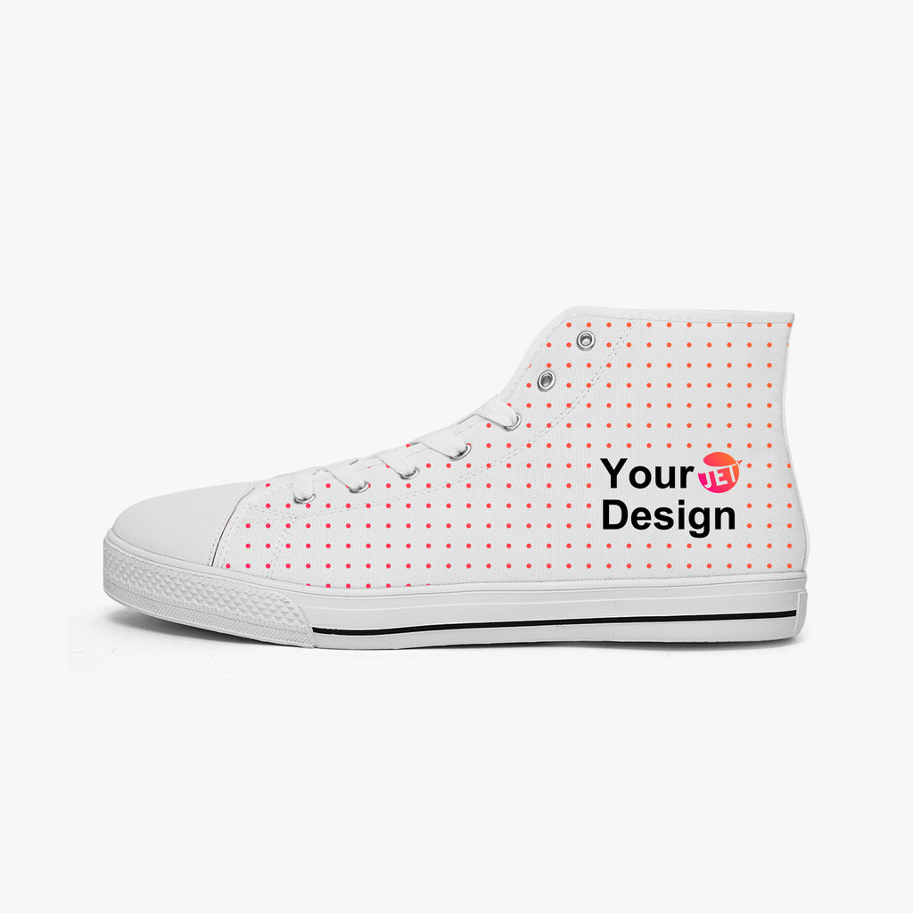 High-top Canvas Shoes - Tongue Printable