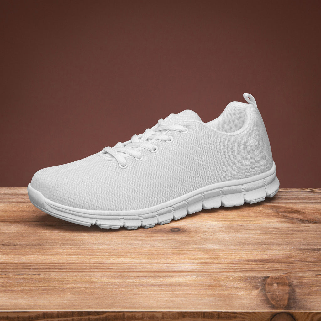 Classic Lightweight Mesh Sneakers - White/Black