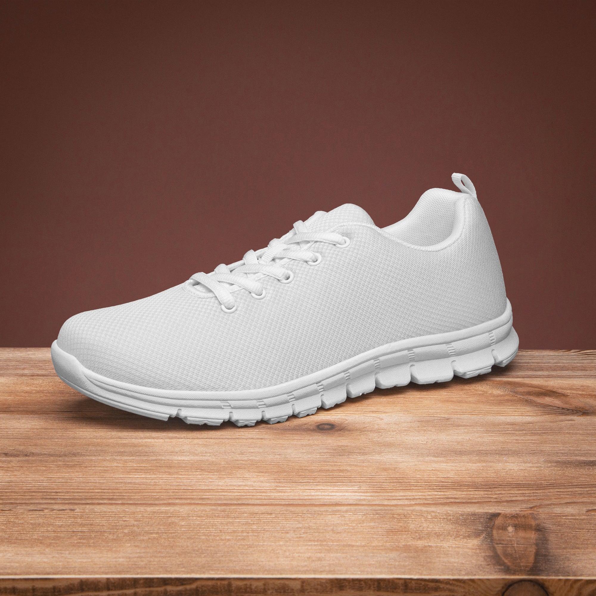 Classic Lightweight Mesh Sneakers - White/Black