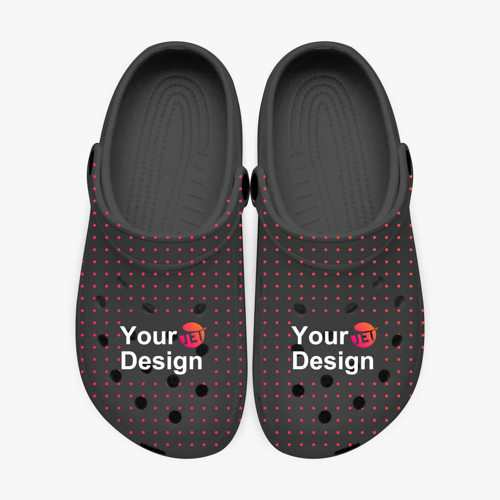 Black-base AOP Clogs