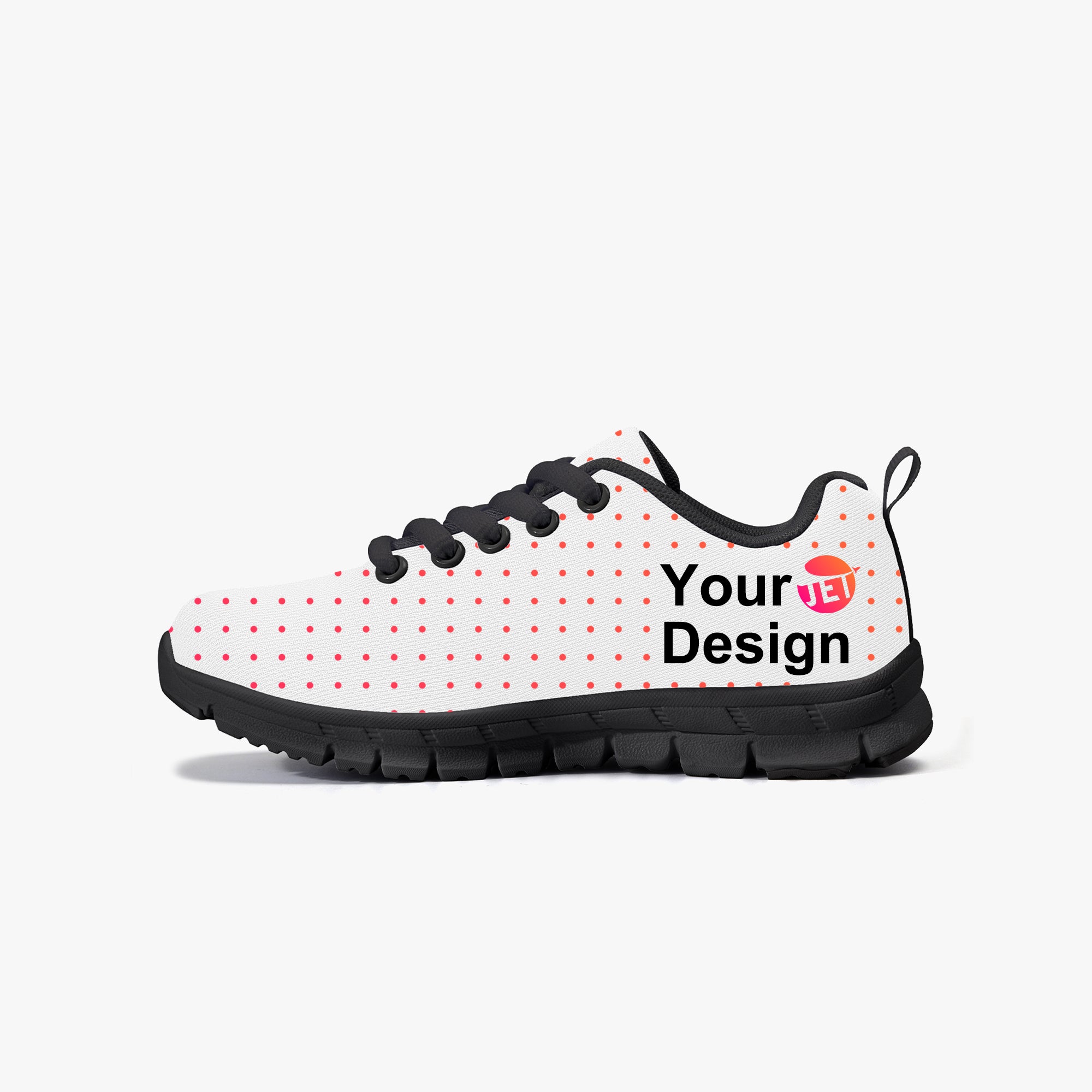 Kids' Lightweight Mesh Sneakers - Black