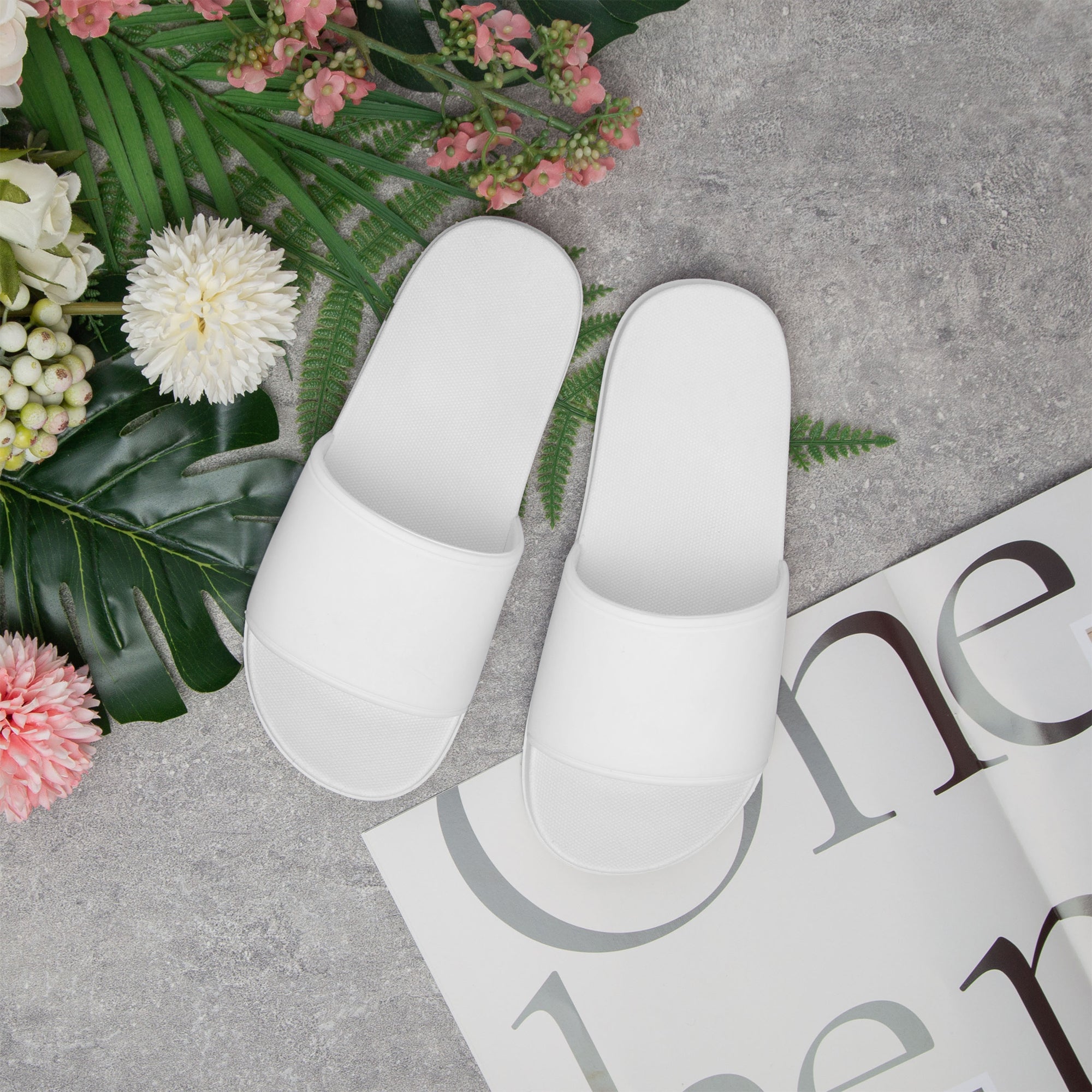 Home Slippers - White