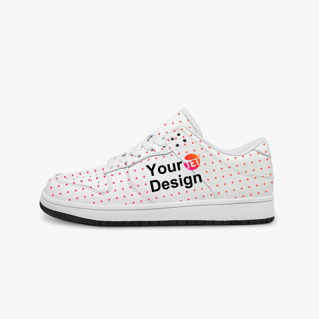 Dunk Stylish Low-Top Leather Sneakers