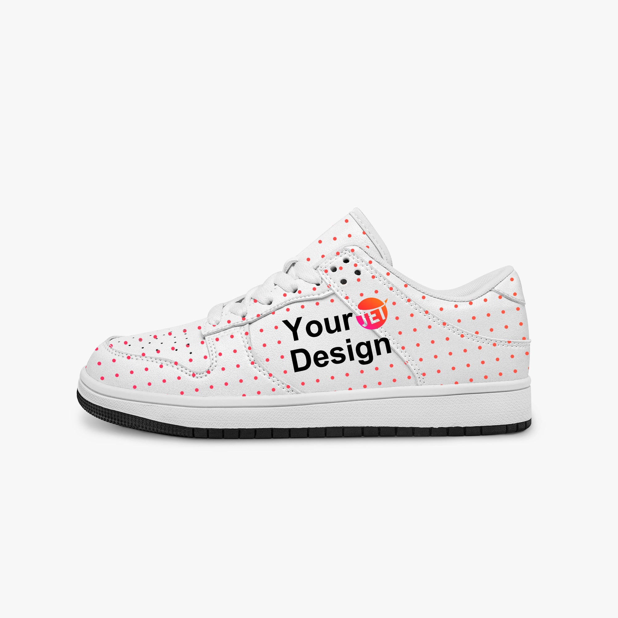 Dunk Stylish Low-Top Leather Sneakers