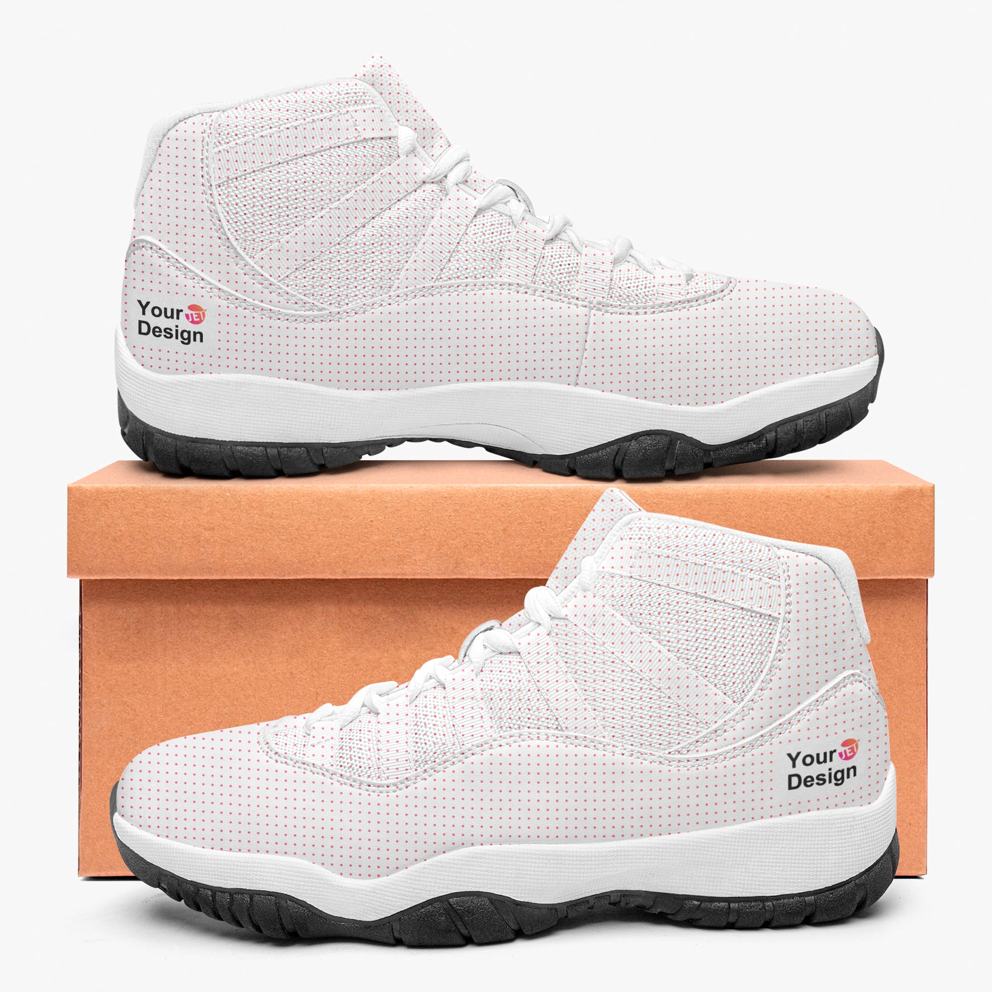 AJ11 Basketball Sneakers (Stripe Customizable)