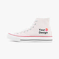 High-Top Canvas Shoes - White