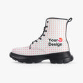 Casual Leather Chunky Boots