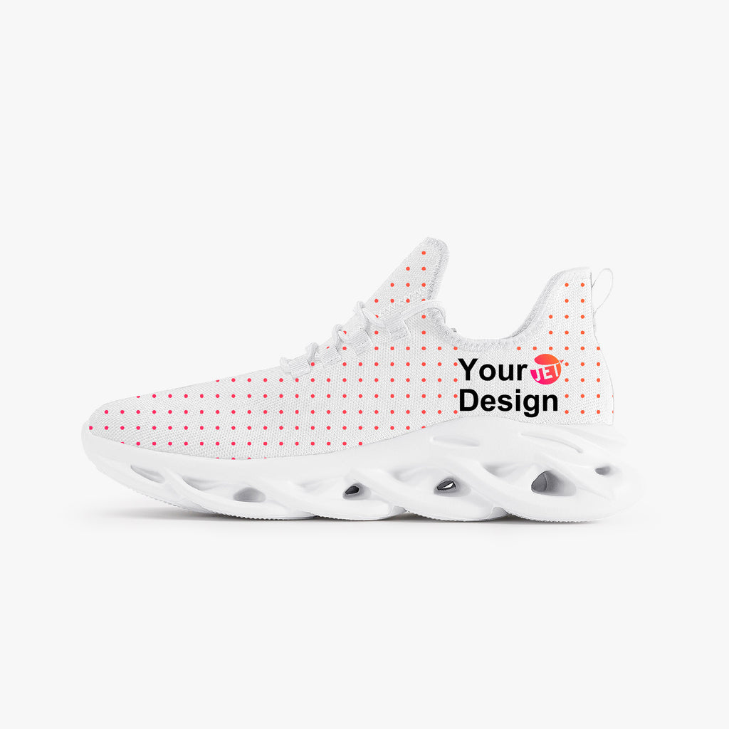 Bounce Mesh Knit Sneakers - White