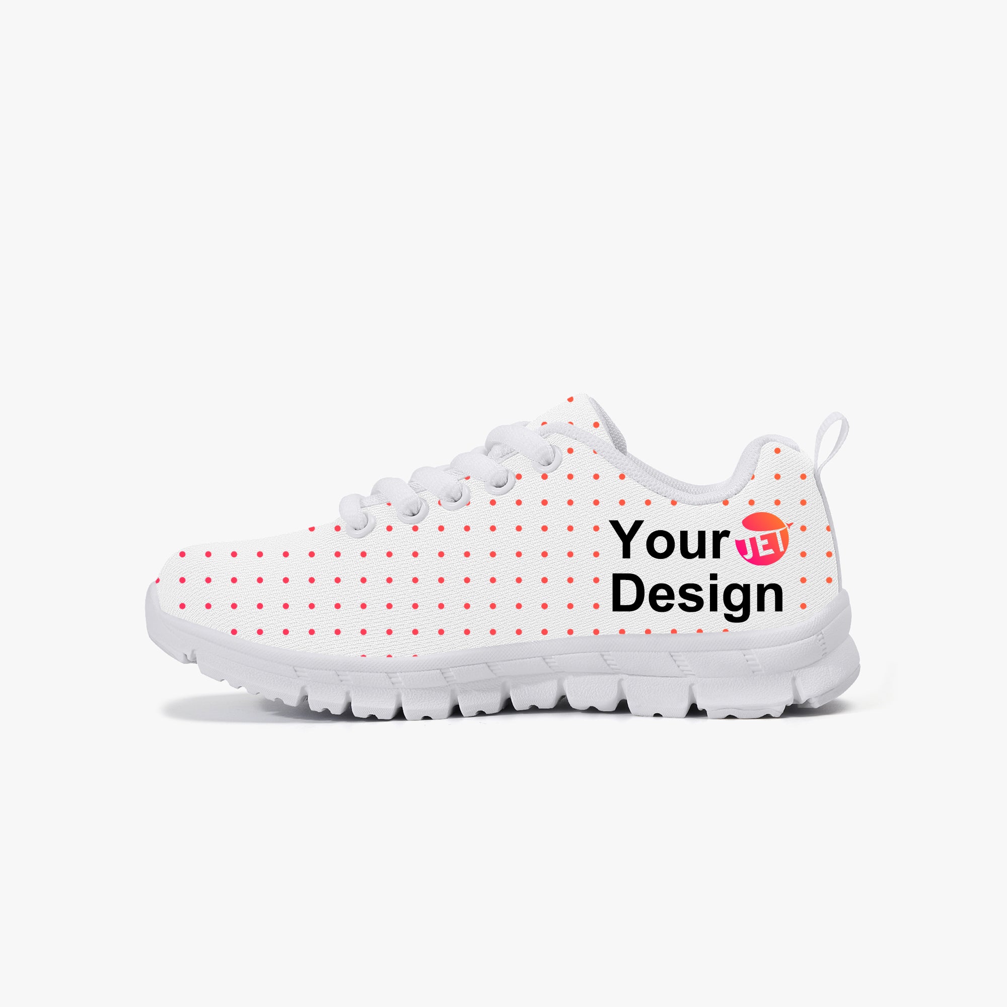 Kids' Lightweight Mesh Sneakers - White