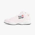 AJ13 High-Top Leather Basketball Sneakers - White
