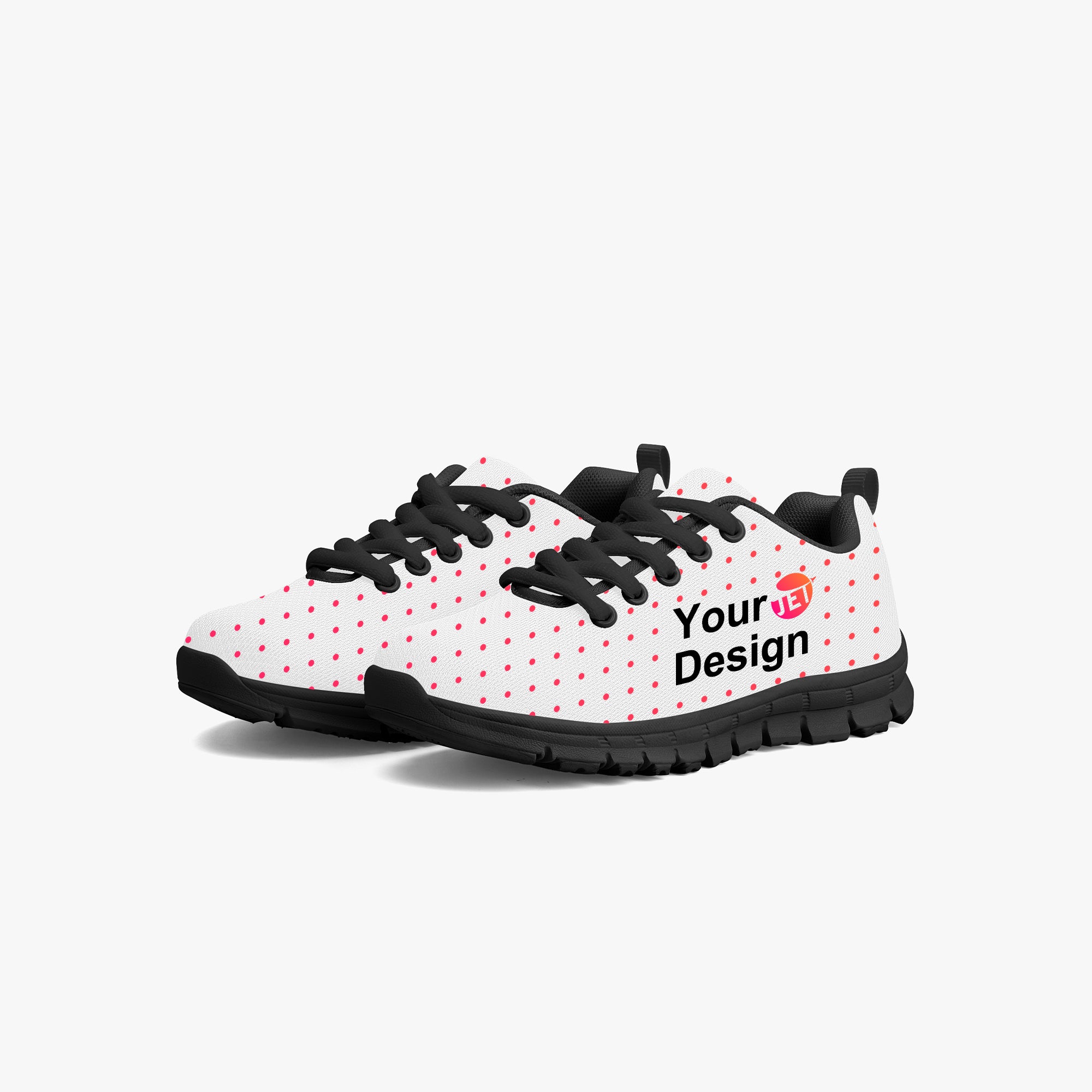 Kids' Lightweight Mesh Sneakers - Black
