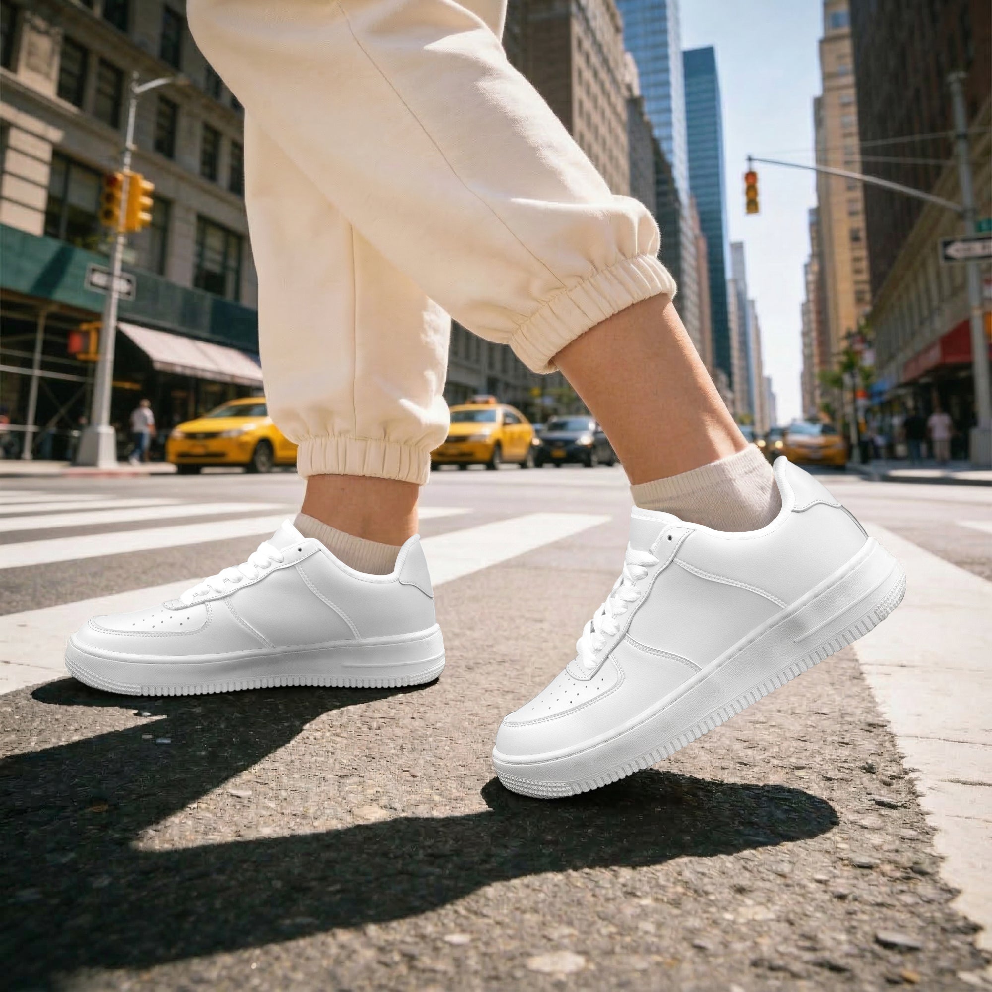 AF1 Low-Top Leather Sports Sneakers