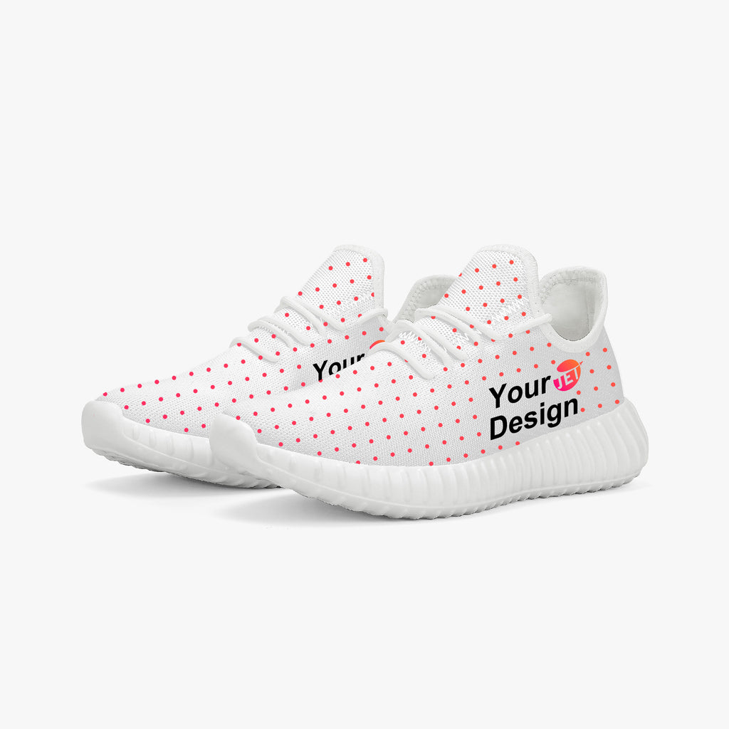 Mesh Knit Sneakers - White/Black