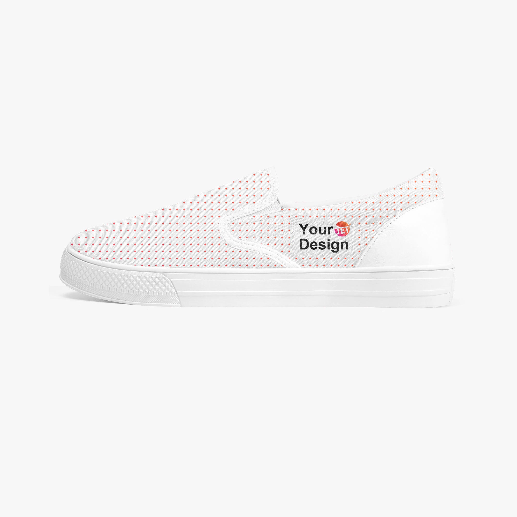 Classic Slip-On Shoes - White/Black