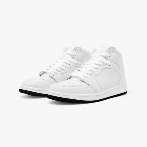 AJ1 Black High-Top Leather Sneakers
