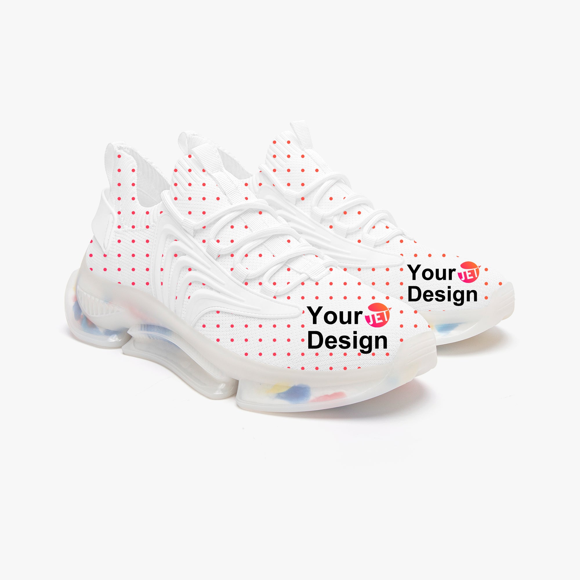 Wings Style Bounce Mesh Knit Sneakers